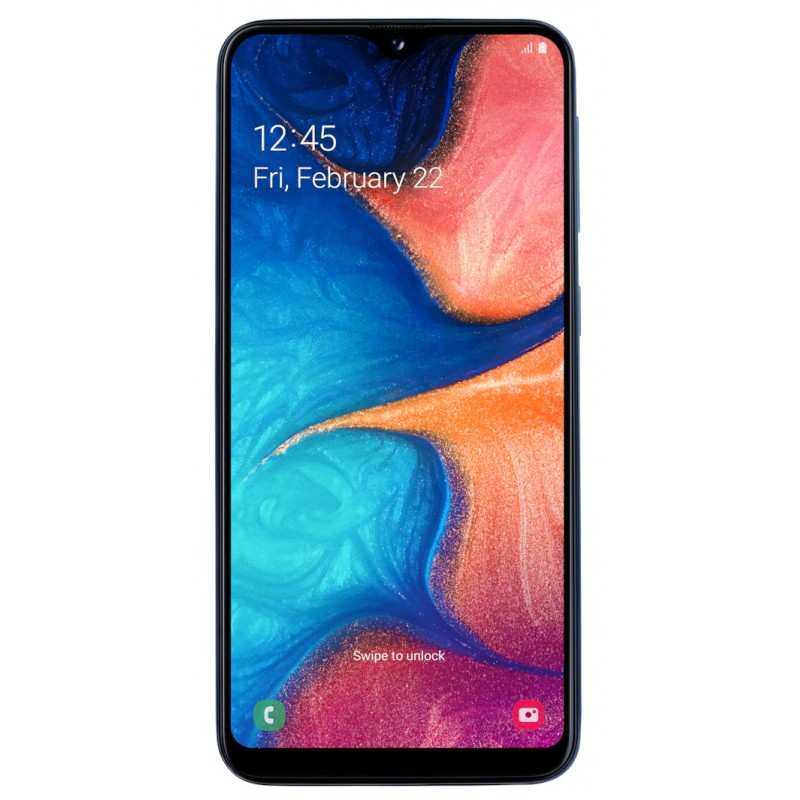 Galaxy A20e Dual Sim 32 Go Bleu reconditionné en France - Recycletek