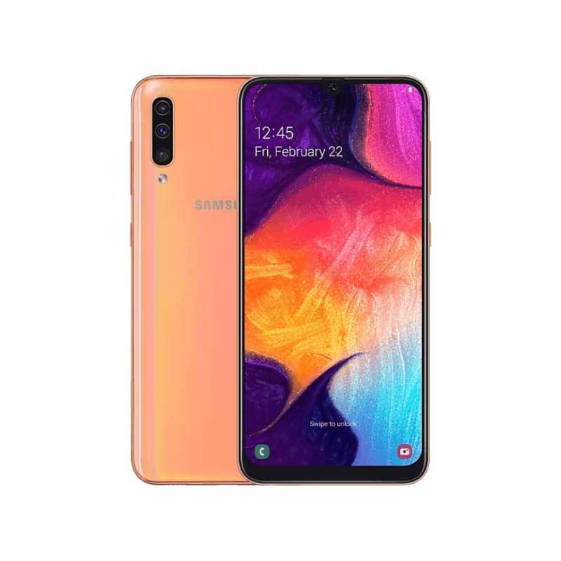 Galaxy A50 128 Go Corail reconditionné en France - Recycletek