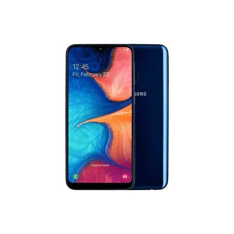 Galaxy A20e Dual Sim 32 Go Bleu reconditionné en France - Recycletek