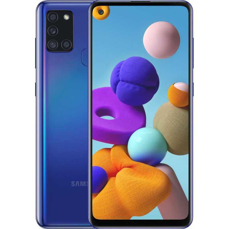 Galaxy A21S 32 Go Bleu reconditionné en France - Recycletek