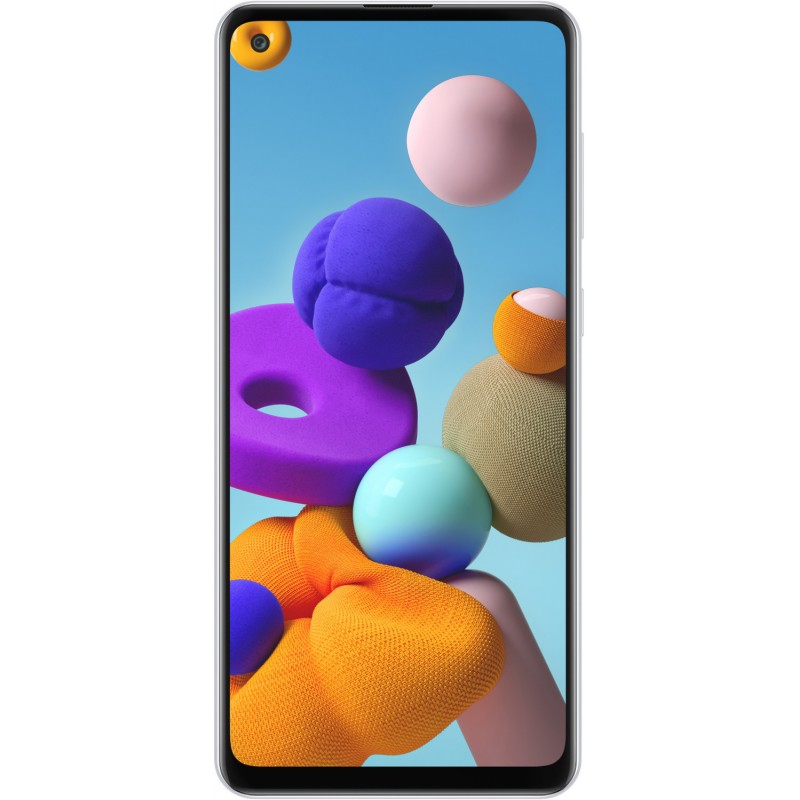 Galaxy A21S 32 Go Double Sim Blanc reconditionné en France - Recycletek