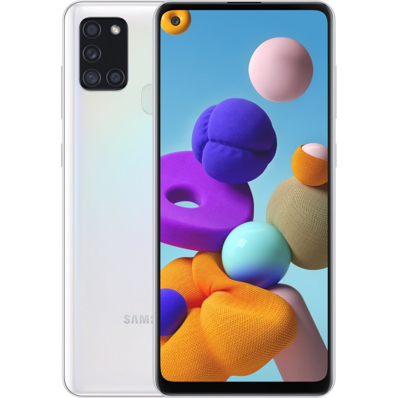 Galaxy A21S 32 Go Double Sim Blanc reconditionné en France - Recycletek