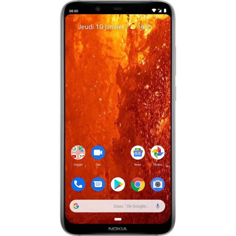 Nokia 8.1 64 Go Argent reconditionné en France - Recycletek