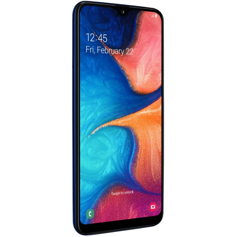 Galaxy A20e Dual Sim 32 Go Bleu reconditionné en France - Recycletek