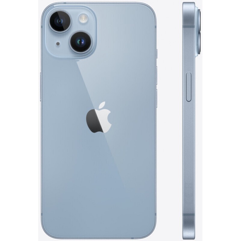 iPhone 14 5G Double SIM 128 Go Bleu reconditionné en France - Recycletek